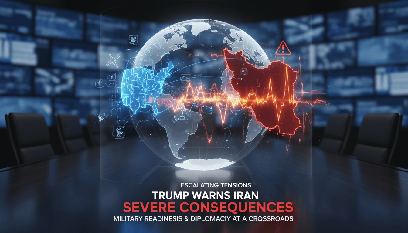 President Trump addressing military readiness regarding Iran.
