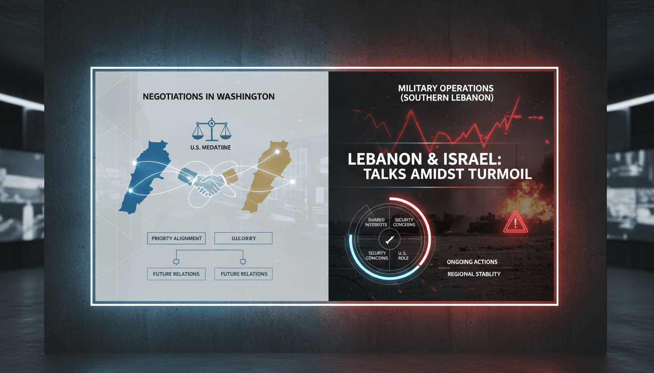 Lebanon and Israel engage in negotiations amid ongoing military operations