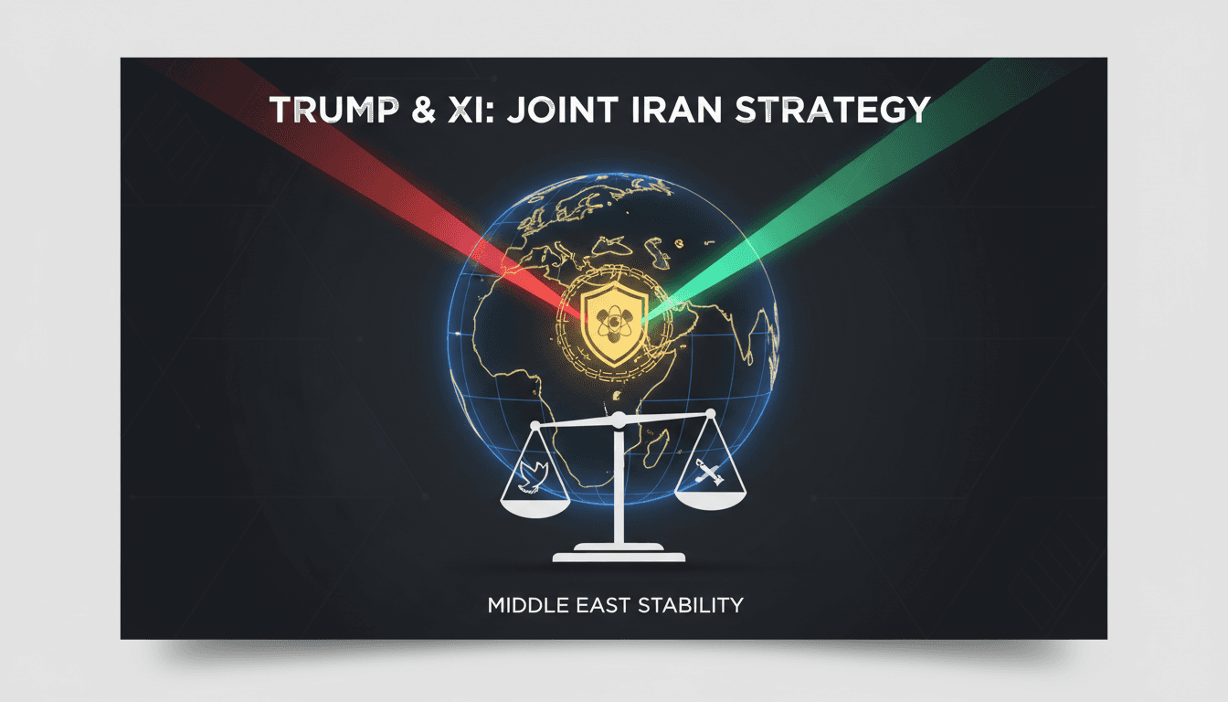 President Trump and Xi Jinping discussing Iran's nuclear ambitions