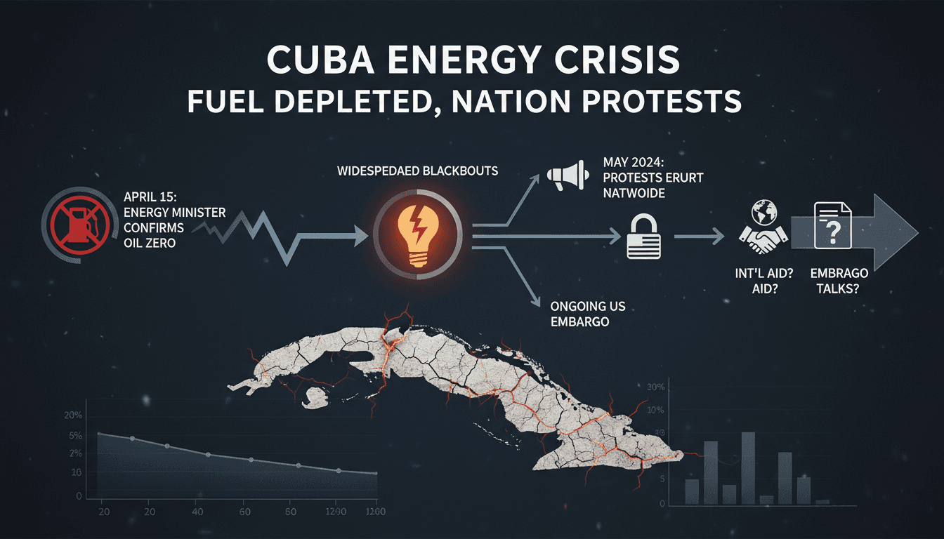Cuba faces widespread protests amid complete fuel shortage and energy crisis