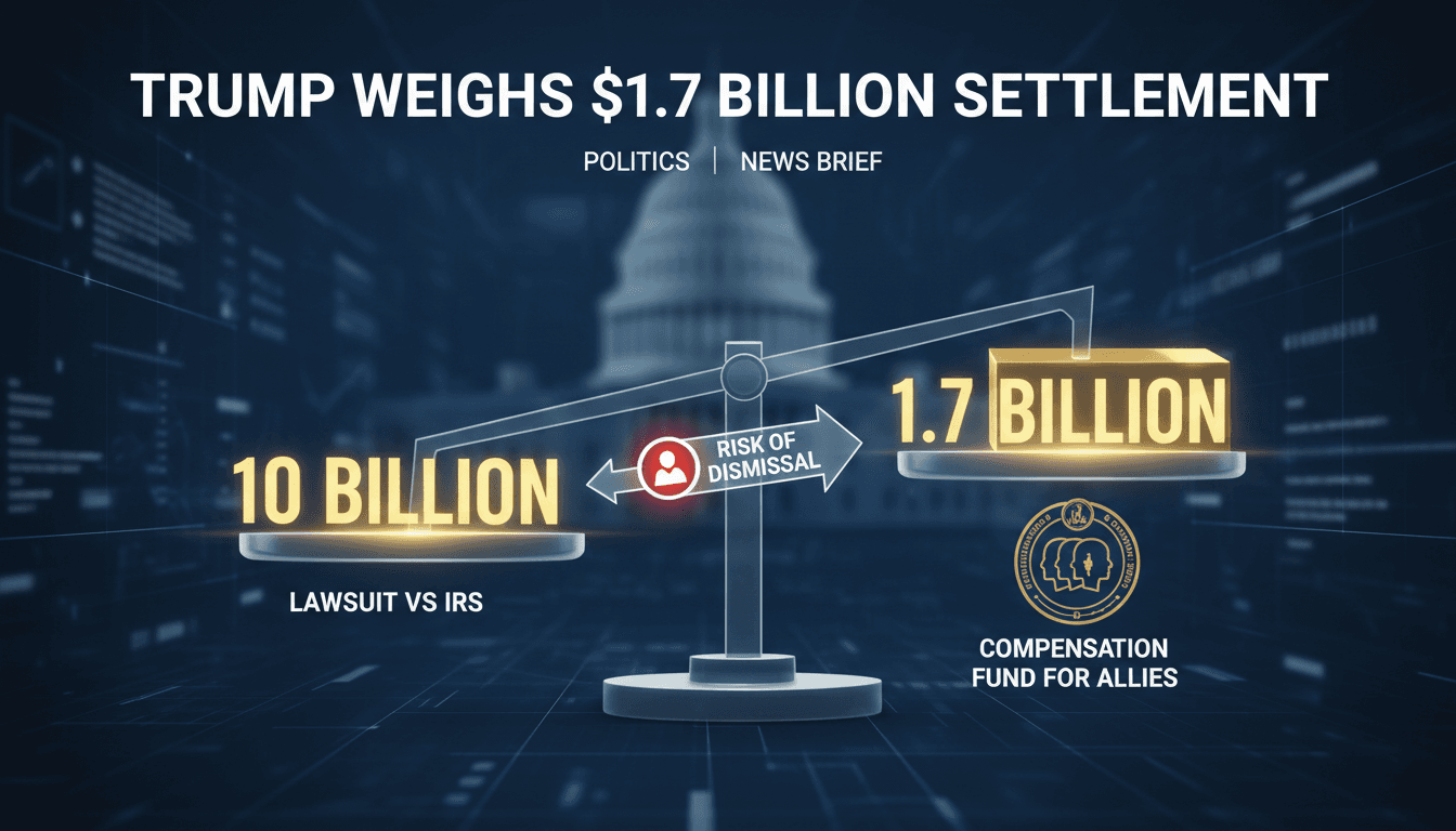 Trump contemplating settlement of IRS lawsuit for compensation fund