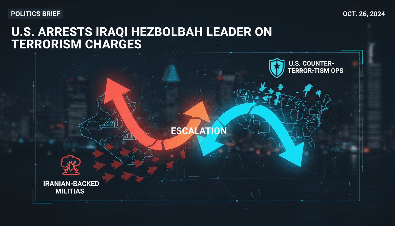U.S. Arrests Iraqi Hezbollah Leader on Terrorism Charges