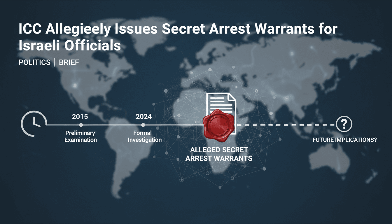ICC Allegedly Issues Secret Arrest Warrants for Israeli Officials Amid Gaza Investigations