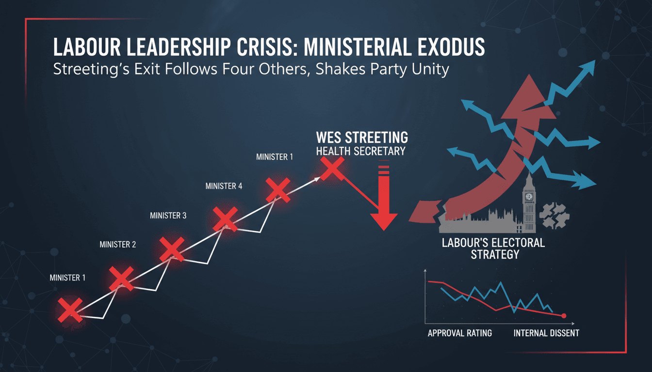 Wes Streeting resigns as Health Secretary, highlighting Labour's leadership crisis.