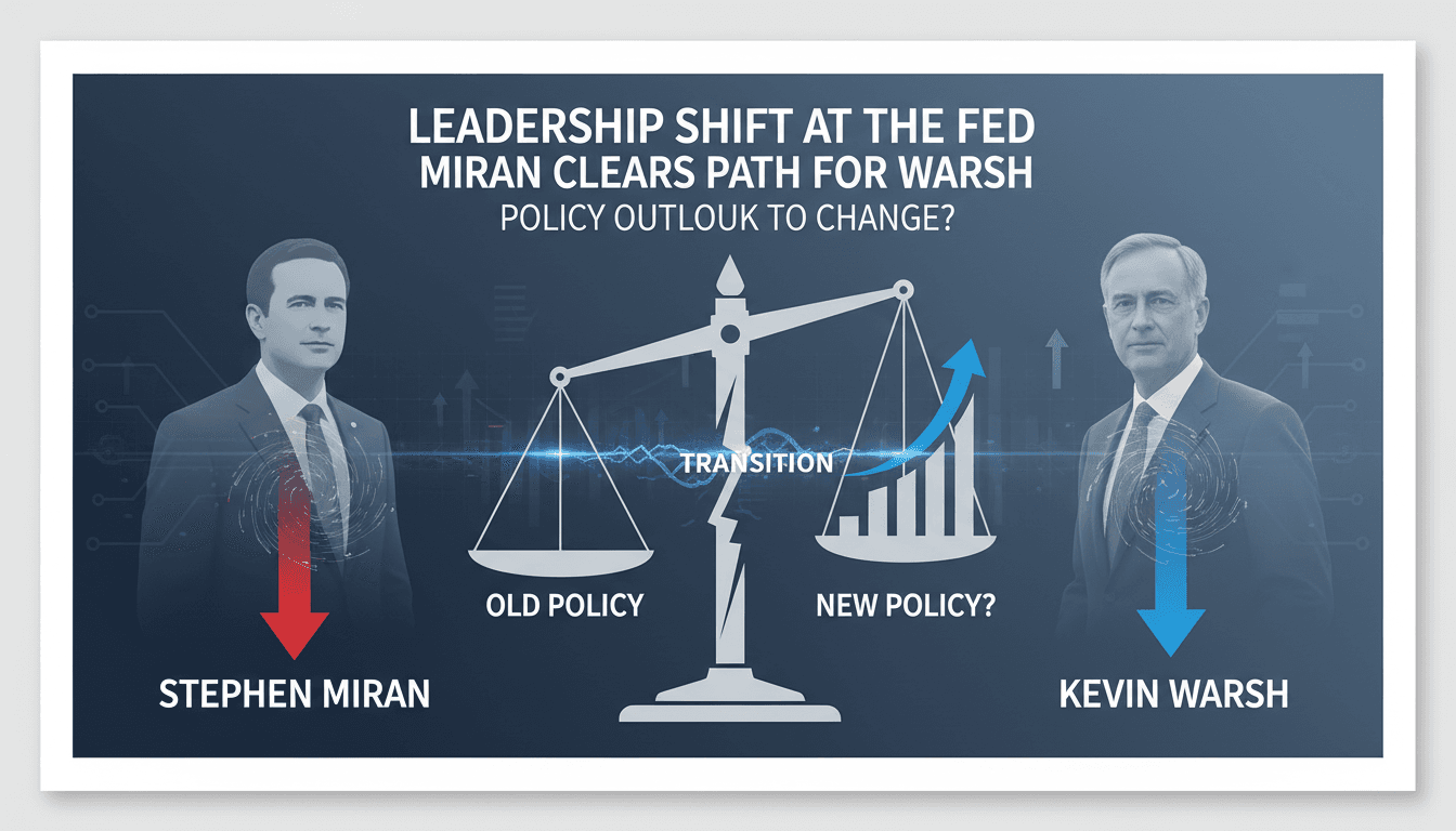 Stephen Miran resigns from Federal Reserve to enable Kevin Warsh's confirmation