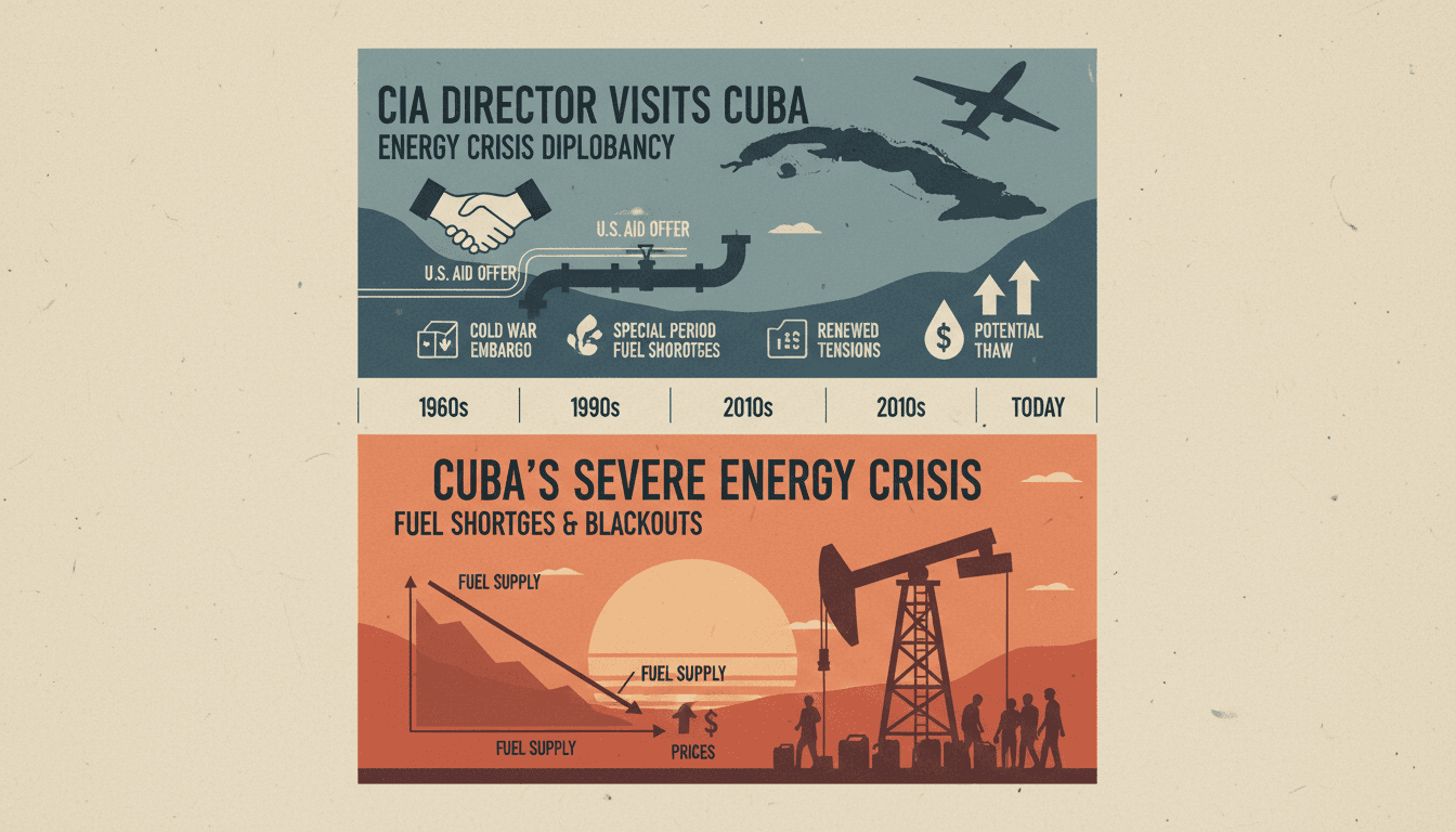 CIA Director John Ratcliffe visits Cuba amid energy crisis