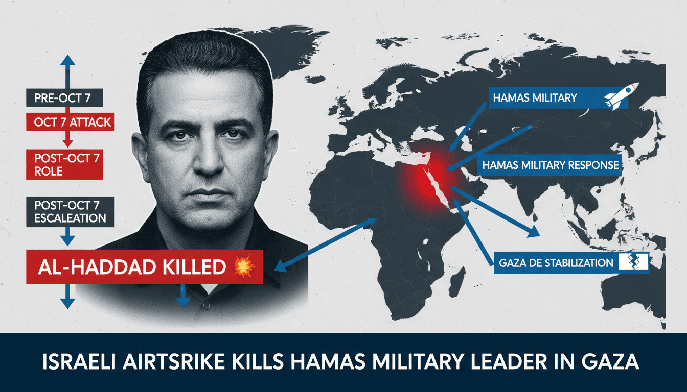 Israeli airstrike kills Hamas military leader in Gaza