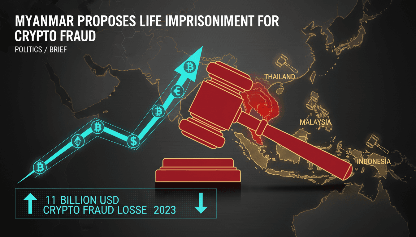Myanmar proposes life imprisonment for cryptocurrency fraud