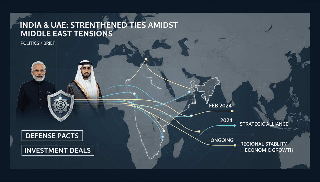India and UAE strengthen defense and investment ties amid Middle East tensions