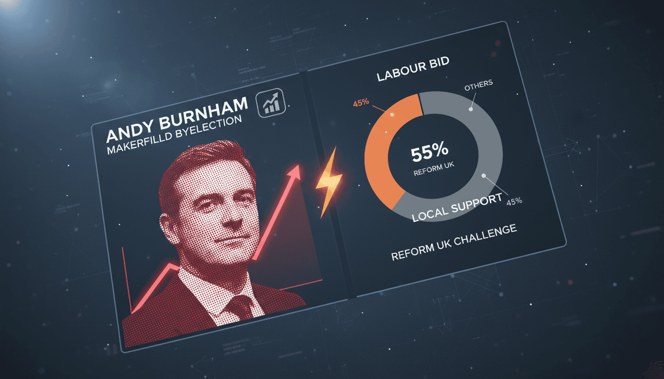 Andy Burnham announces candidacy for Makerfield byelection amid Reform UK challenge