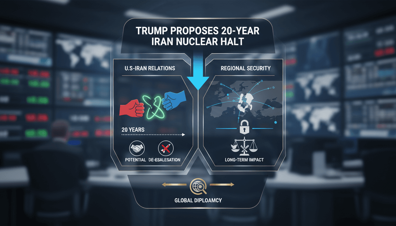 Trump proposes 20-year suspension of Iran's nuclear program contingent on Tehran's commitment