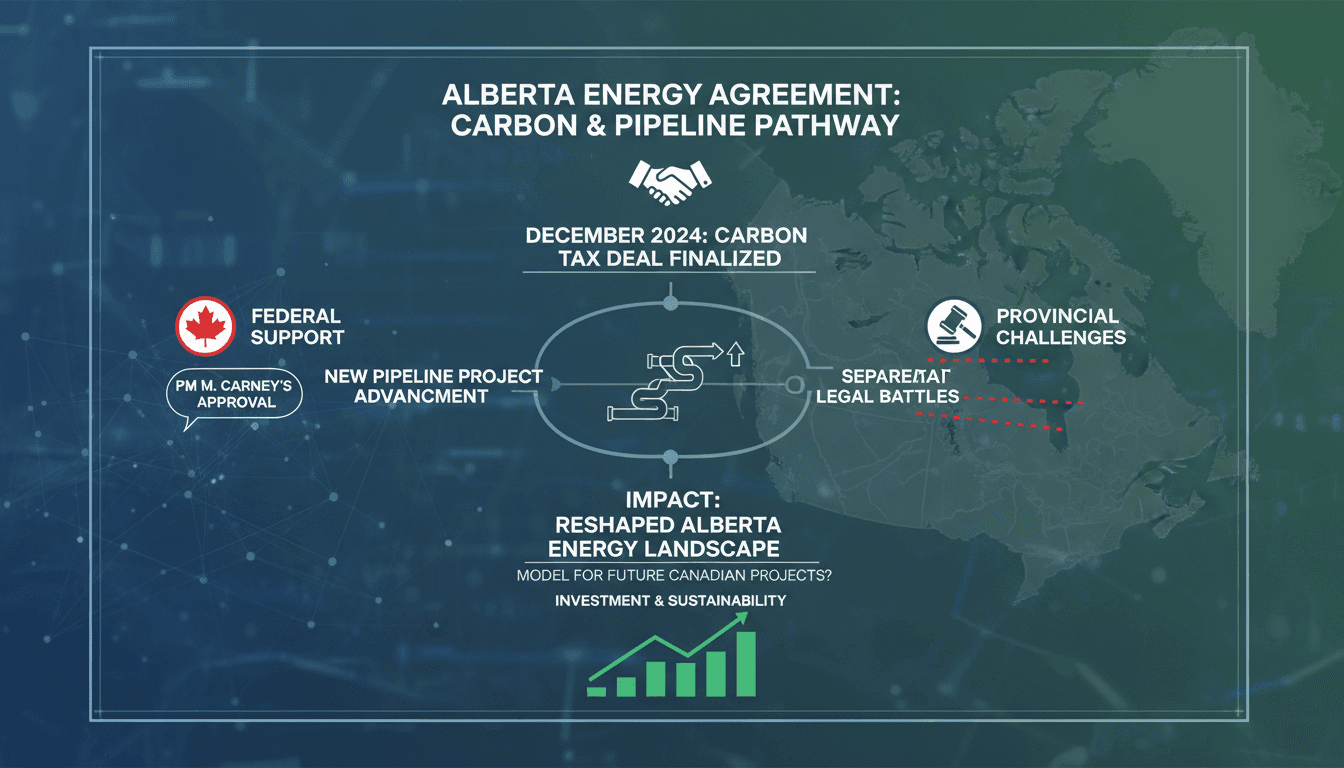 Alberta finalizes carbon tax deal with Canadian government to support pipeline project