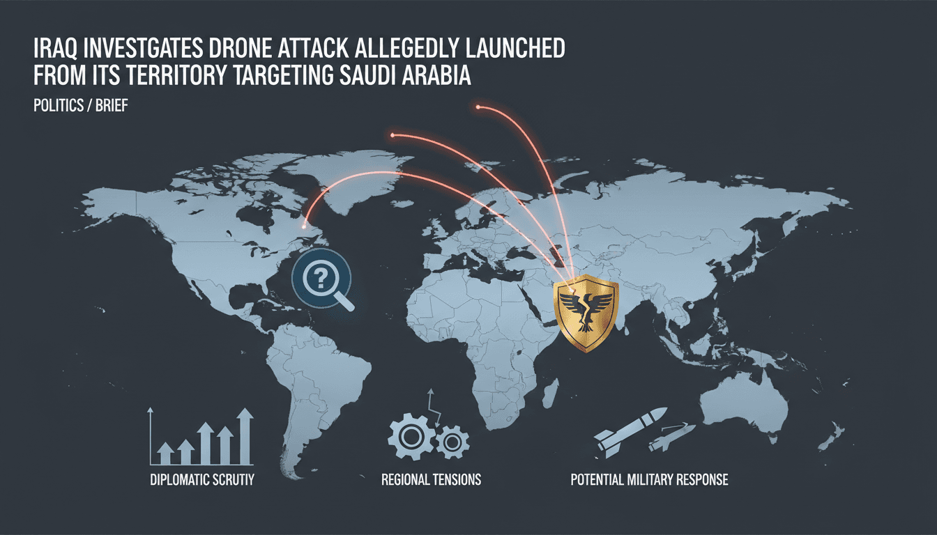 Iraq Investigates Drone Attack Allegedly Launched from Its Territory Targeting Saudi Arabia