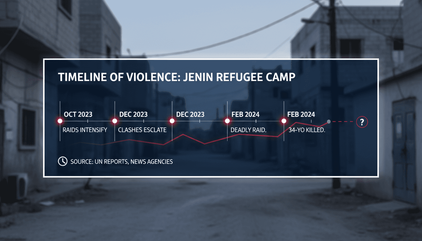 Israeli forces kill Palestinian man in Jenin refugee camp amid rising tensions