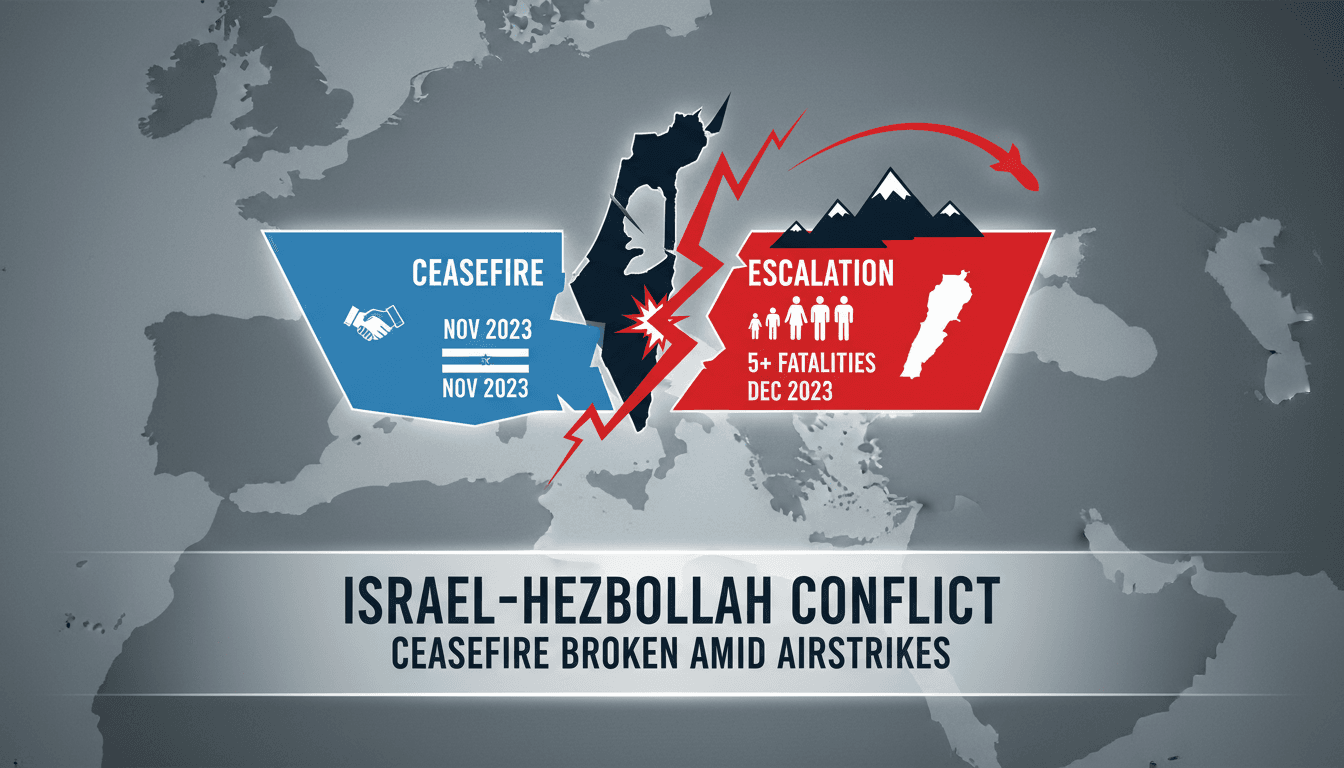 Israeli airstrikes in Lebanon result in multiple fatalities amid extended ceasefire