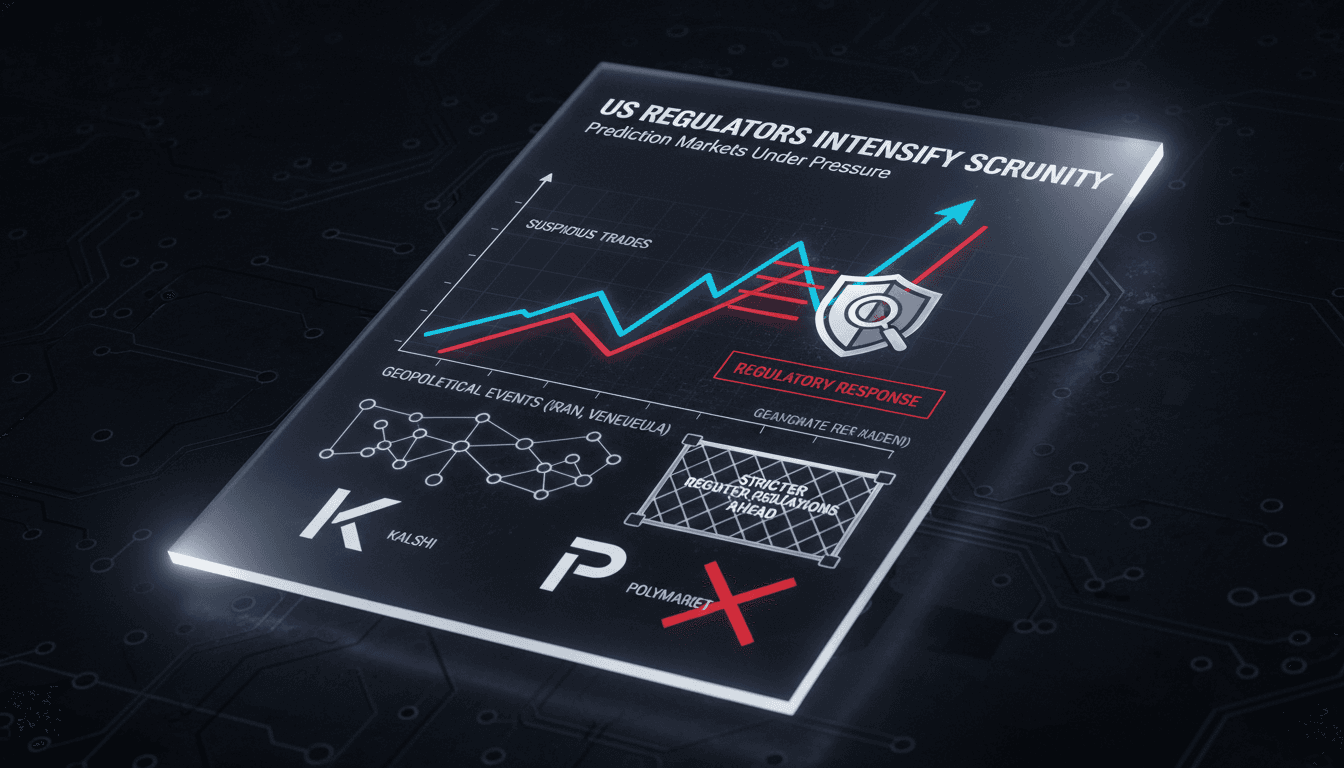 US regulators intensify scrutiny of prediction markets amid rise in suspicious betting