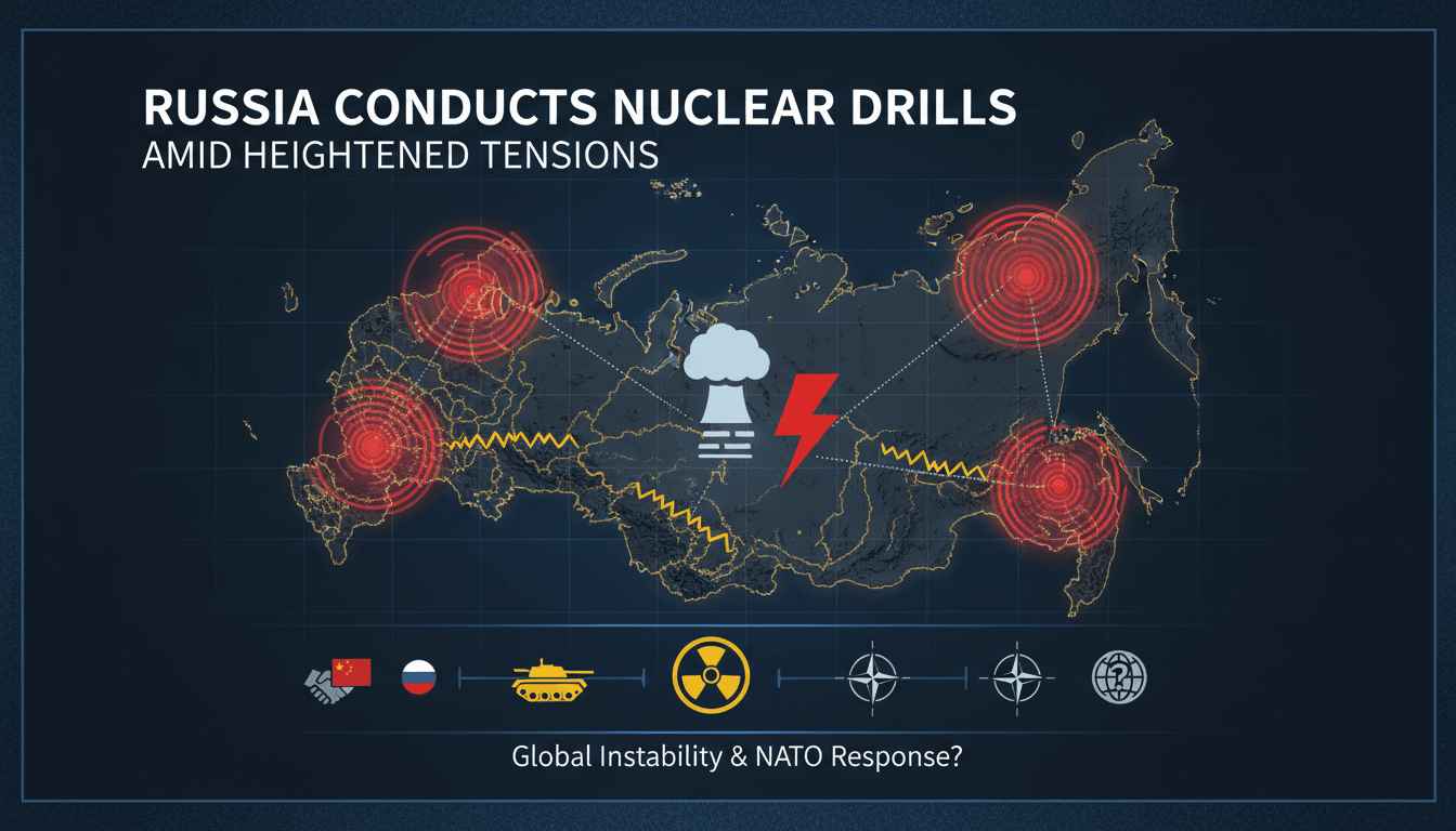 Russia conducts nuclear drills amid heightened tensions with Ukraine