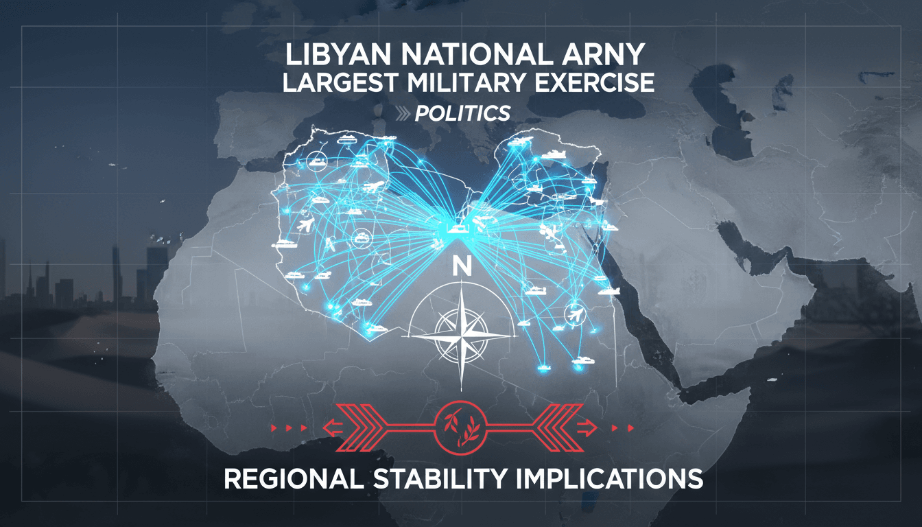 Libyan National Army conducting military exercises near Derna