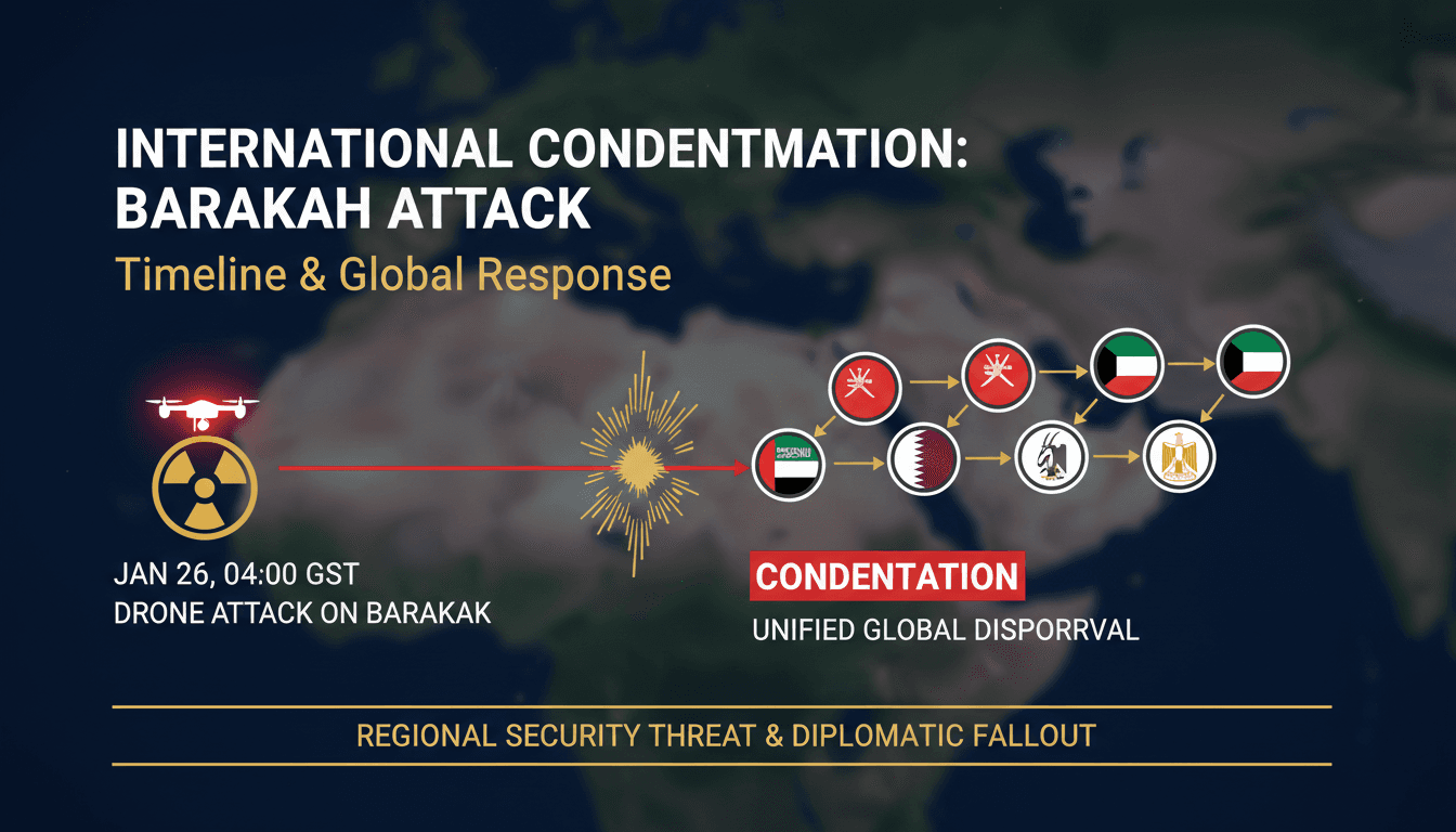 International condemnation follows drone attack on UAE's Barakah nuclear power plant