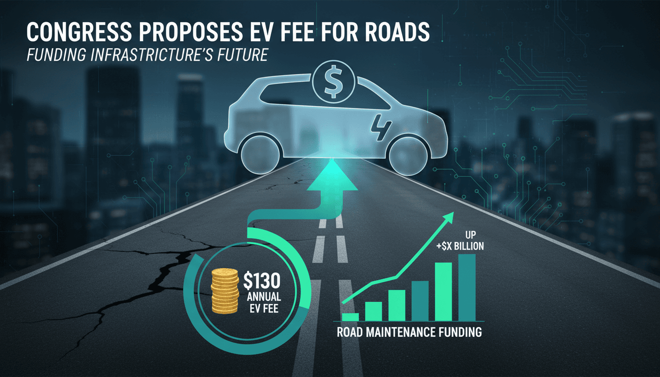 Congress Proposes Annual Fee for Electric Vehicle Drivers to Fund Road Maintenance