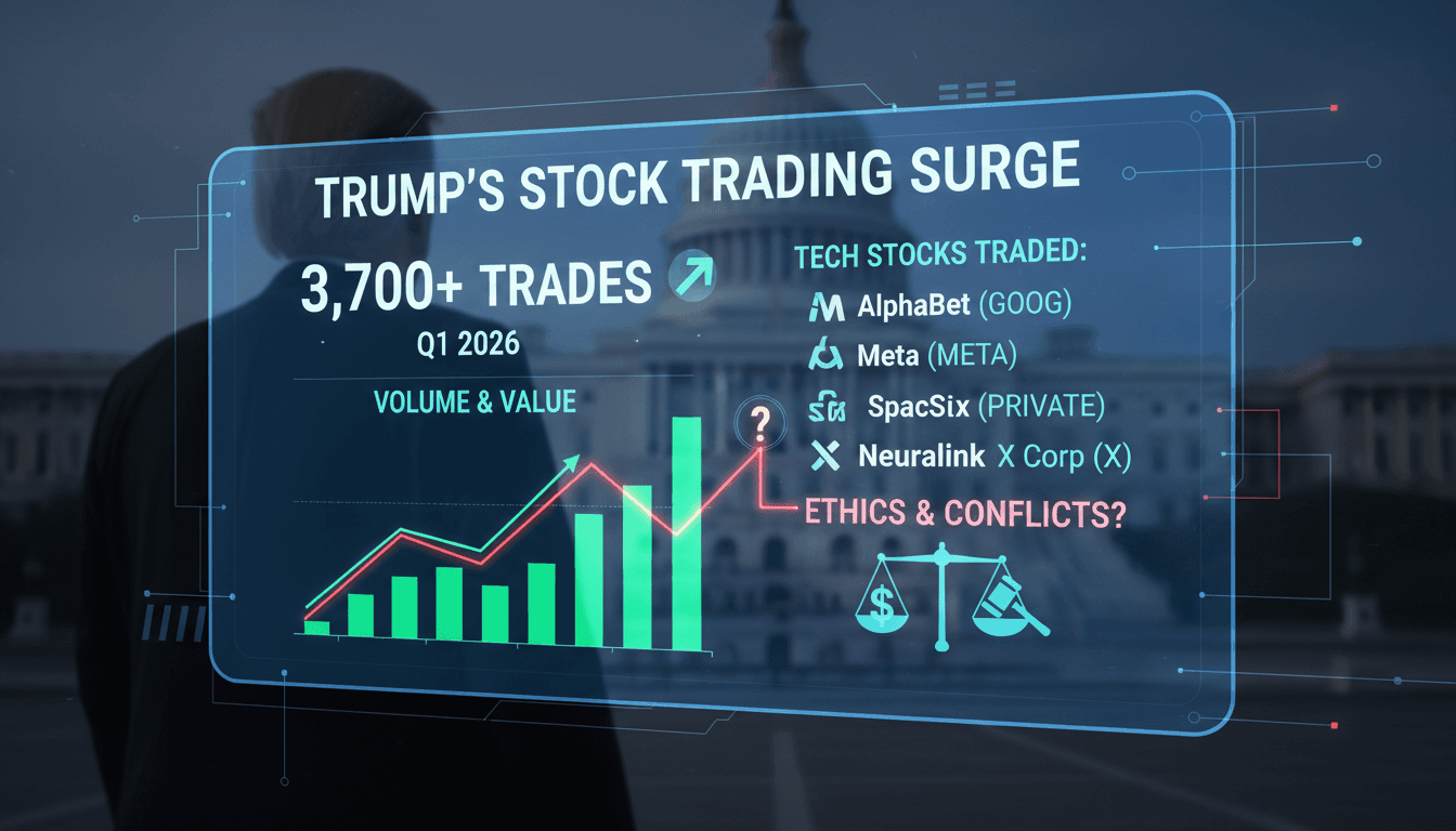 Trump's Financial Disclosures Reveal Surge in Stock Trading Activity