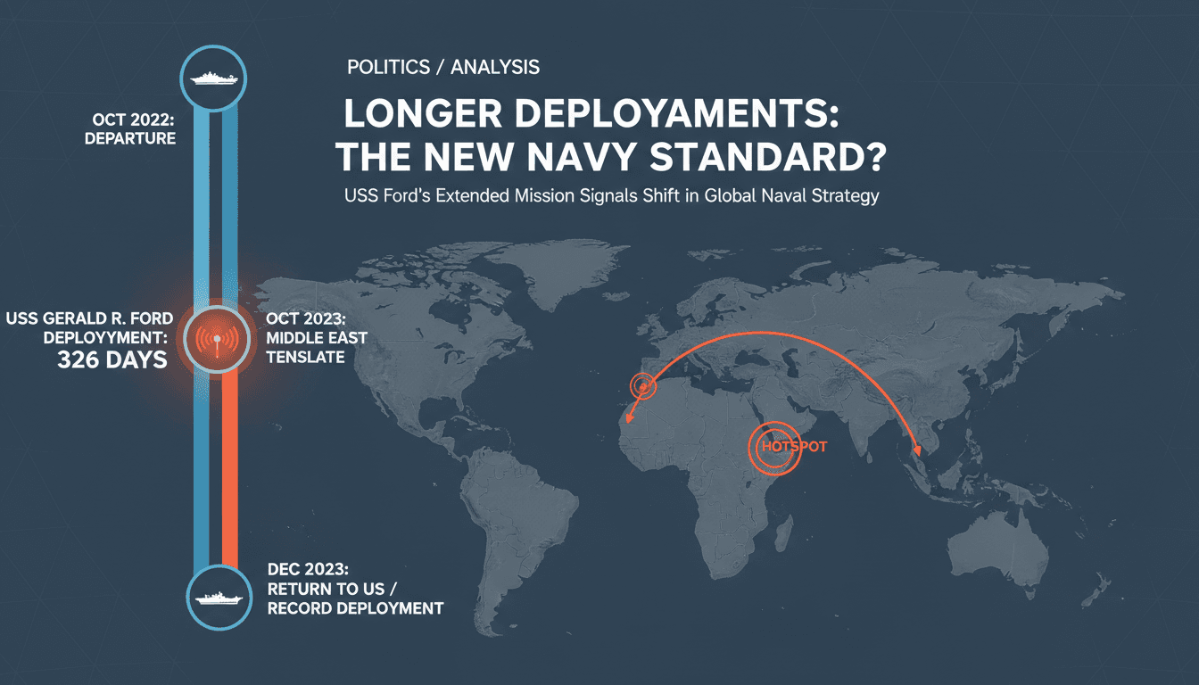 USS Gerald R. Ford completes record 326-day deployment amid rising tensions in the Middle East