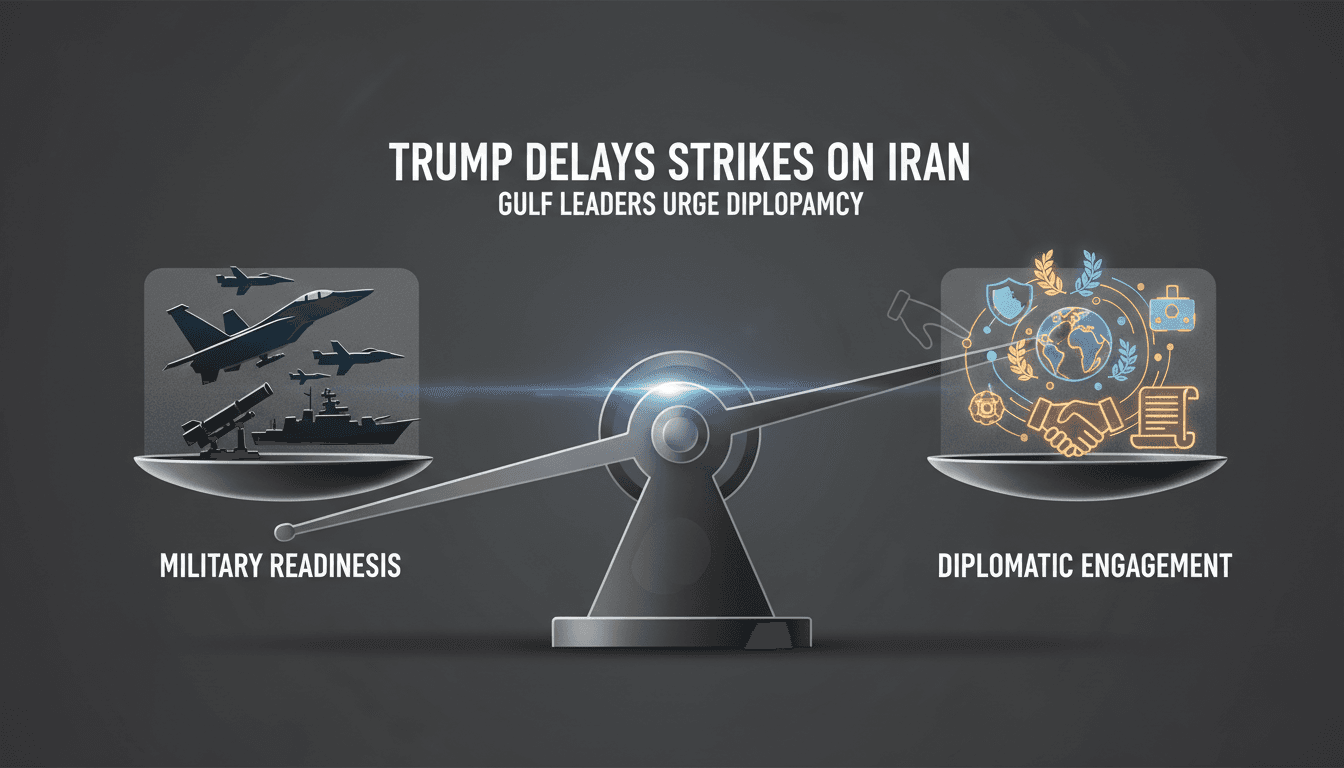 President Trump discussing military and diplomatic strategies regarding Iran.