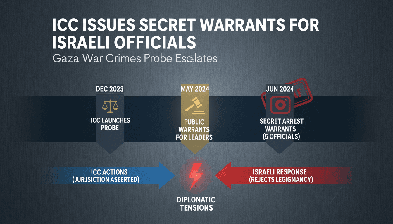 ICC Issues Secret Arrest Warrants for Israeli Officials Amid Gaza War Crimes Investigation