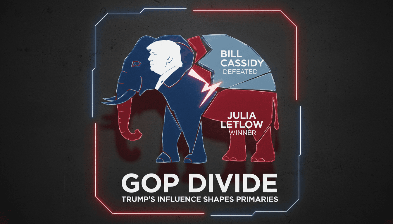 Bill Cassidy loses Louisiana Republican primary to Trump-backed Julia Letlow