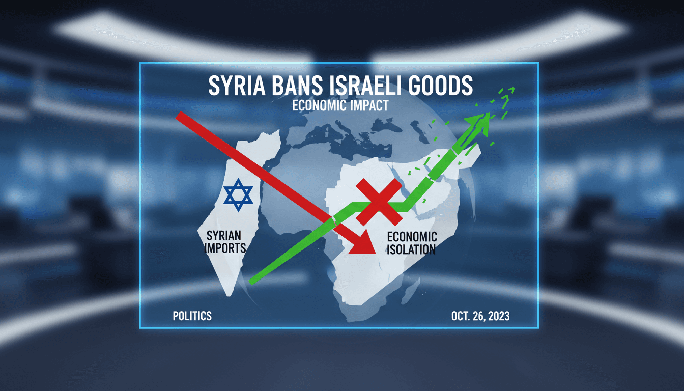 Syrian customs officials enforcing the new decree against Israeli imports