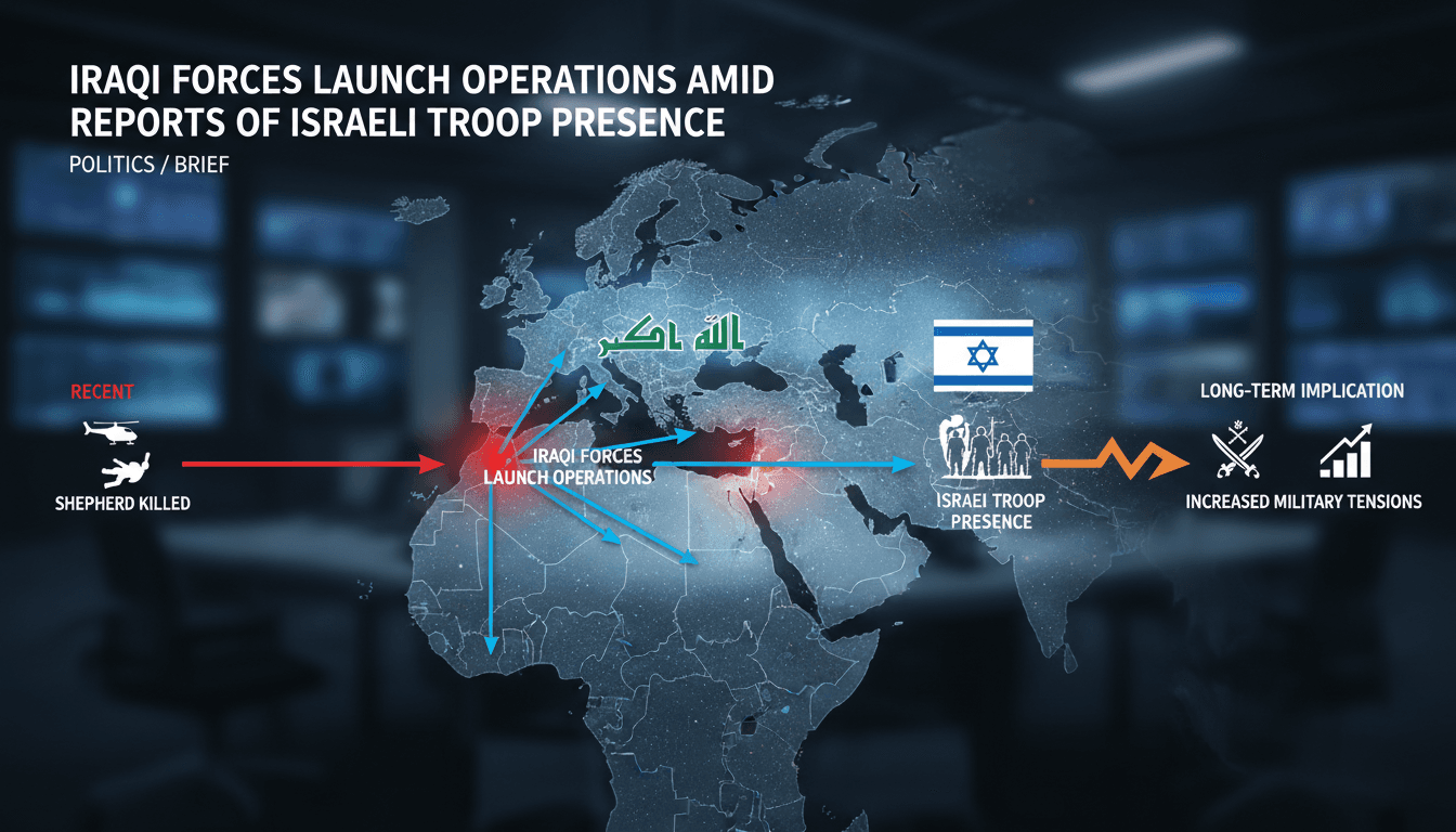 Iraqi Forces Launch Operations Amid Reports of Israeli Troop Presence