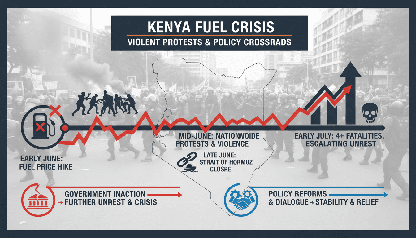 Violent Protests Erupt in Kenya Over Rising Fuel Prices