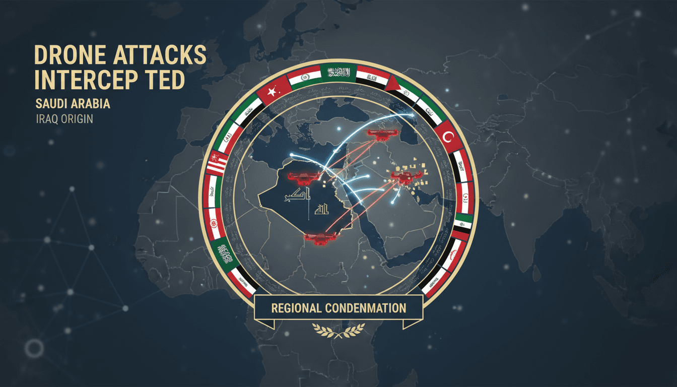 Drone attacks from Iraq target Saudi Arabia prompting regional condemnation
