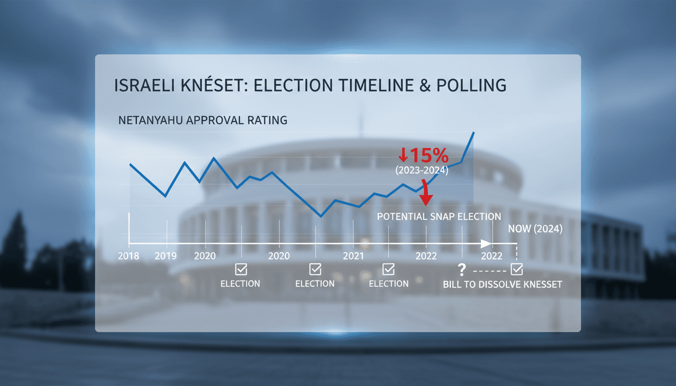 Israeli Knesset Advances Bill for Snap Elections