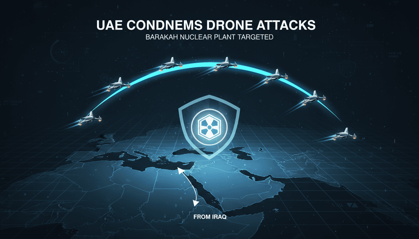 UAE Condemns Drone Attacks from Iraq Targeting Barakah Nuclear Plant