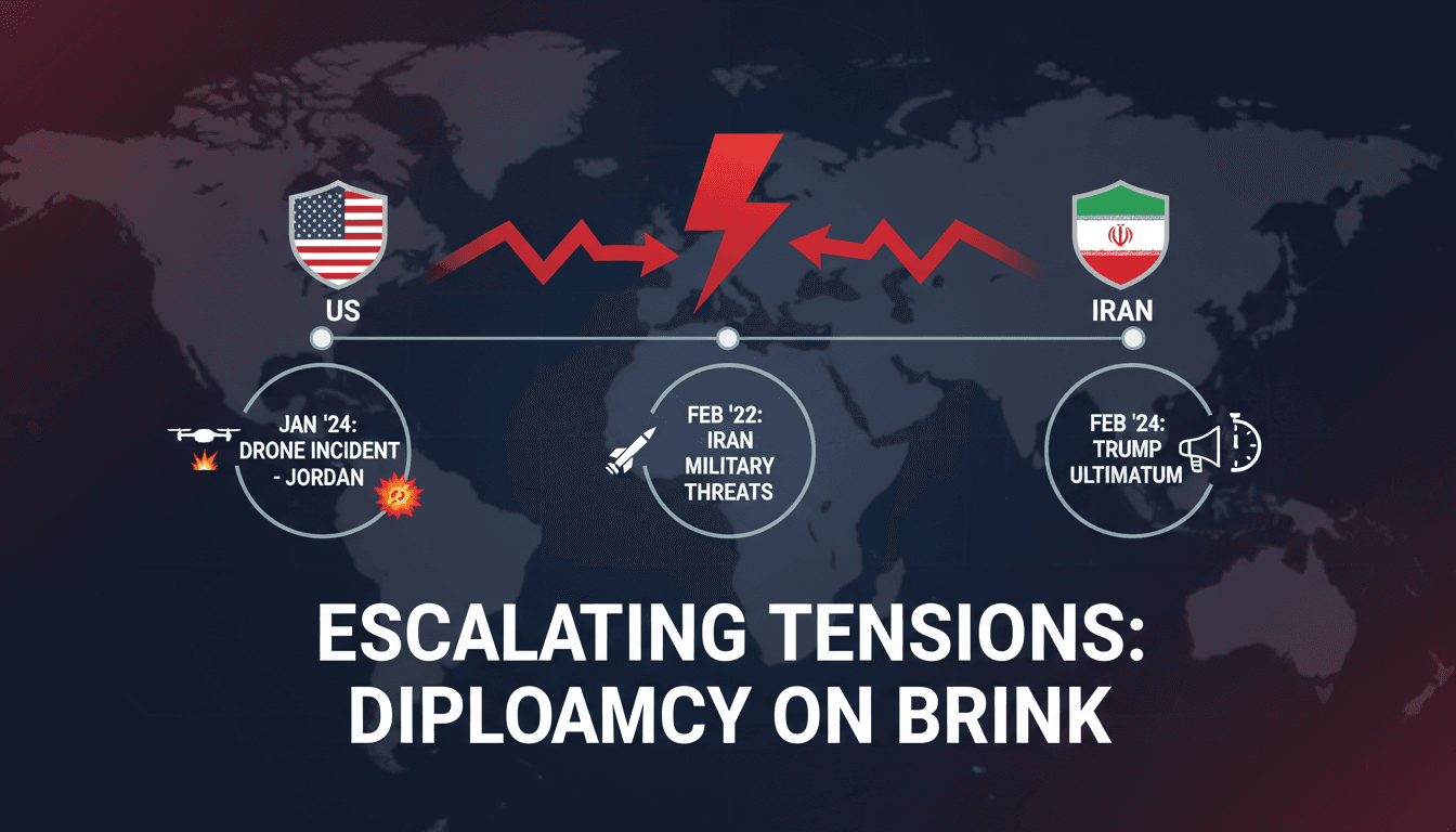 US-Iran tensions escalate with military threats and regional incidents