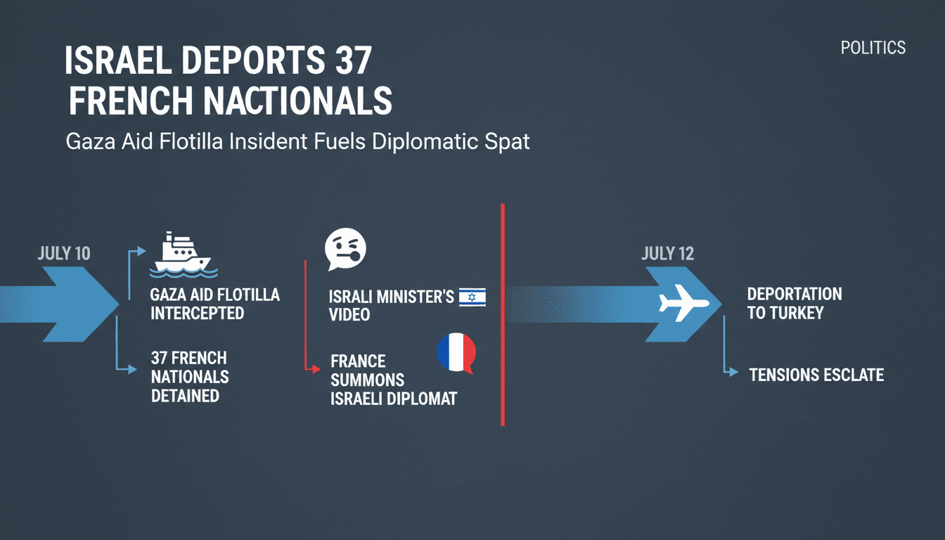 French nationals deported by Israel after Gaza aid flotilla incident