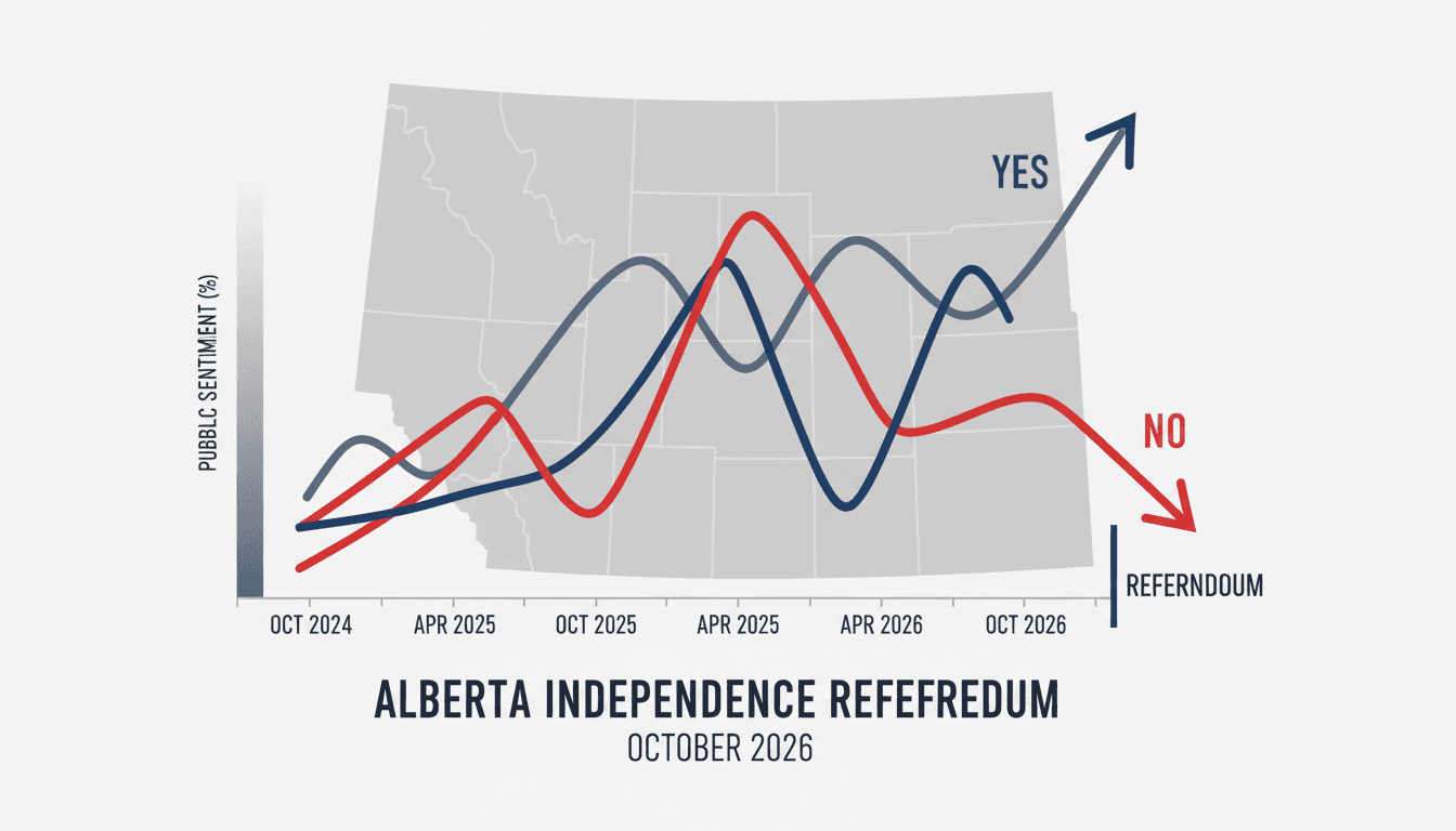 Premier Danielle Smith announcing Alberta's independence referendum plans.