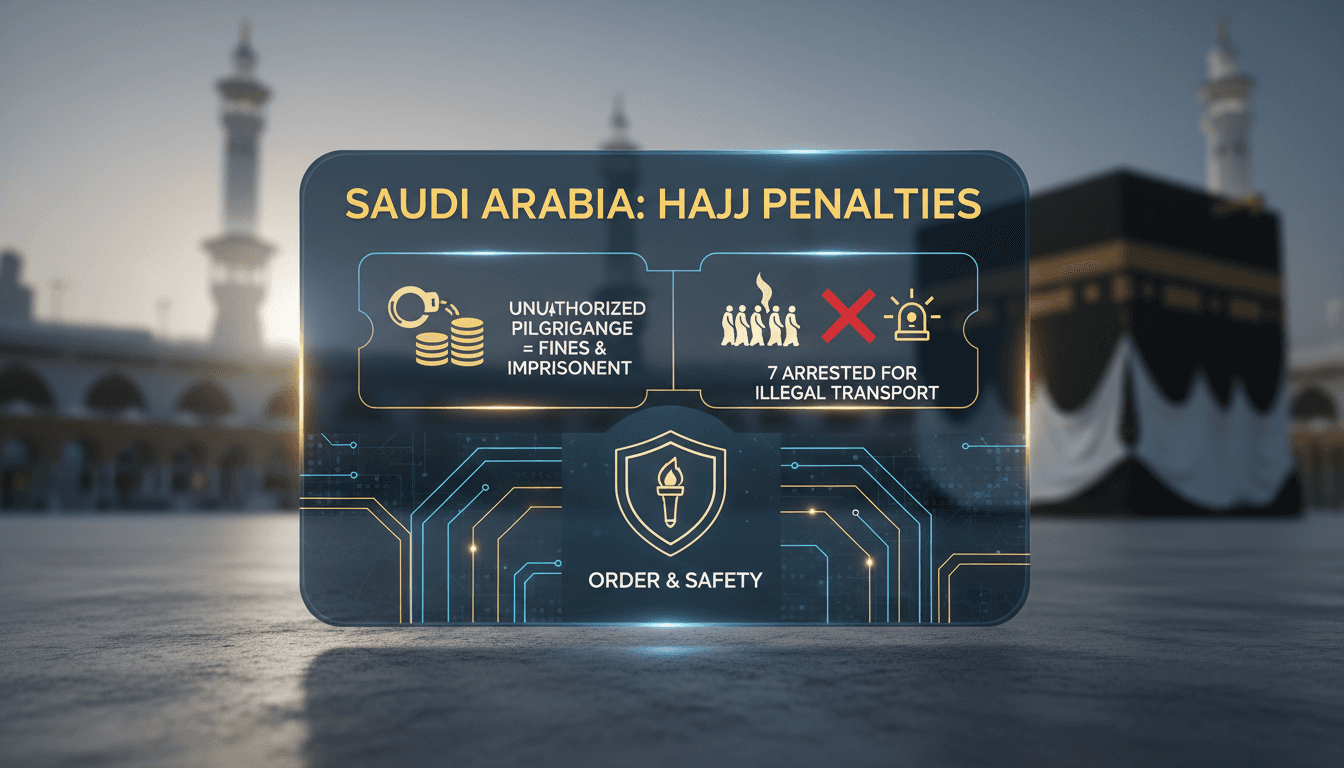 Saudi Ministry of Interior enforcing Hajj regulations