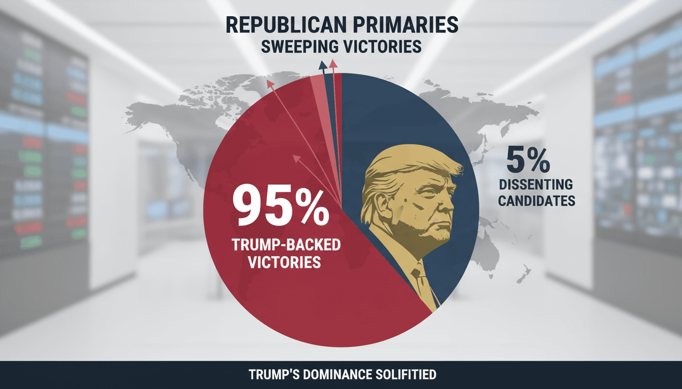Trump-backed candidates achieve sweeping victories in Republican primaries