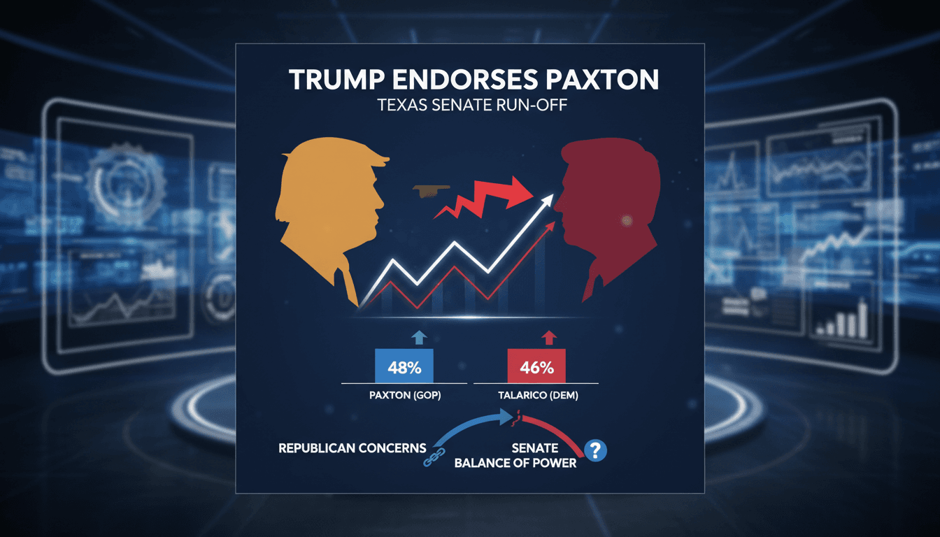 Trump Endorses Ken Paxton in Texas Senate Run-Off Amid Republican Concerns