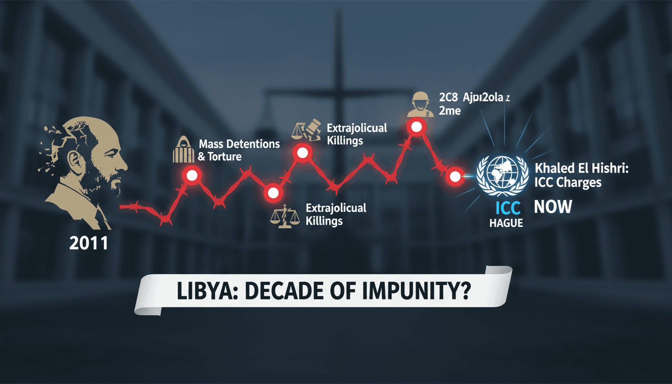 Khaled El Hishri at the ICC for war crimes hearings
