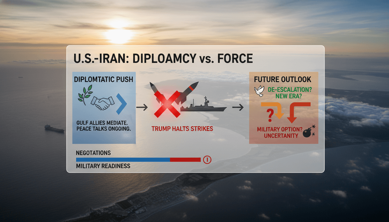 Trump Halts Military Strikes on Iran Amid Gulf Allies' Diplomatic Push