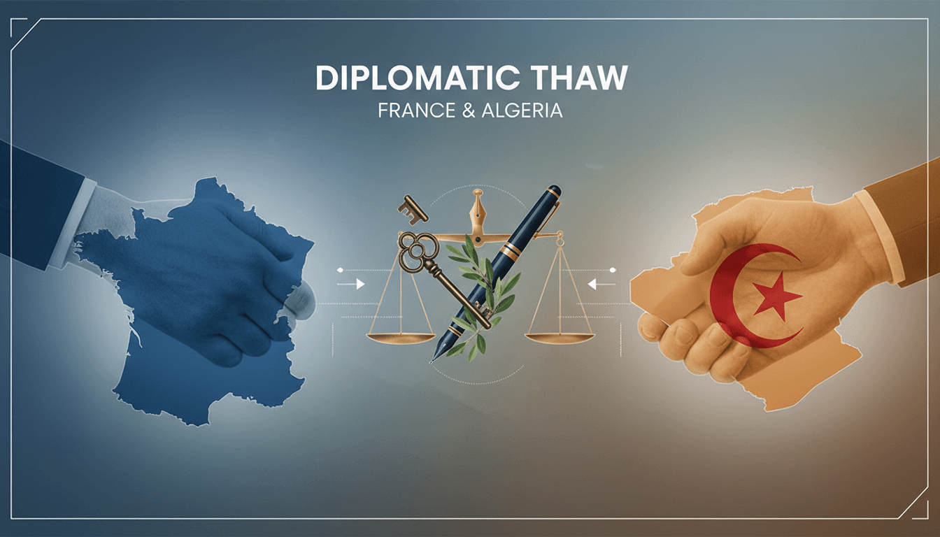 French Justice Minister Gérald Darmanin meeting with Algerian officials