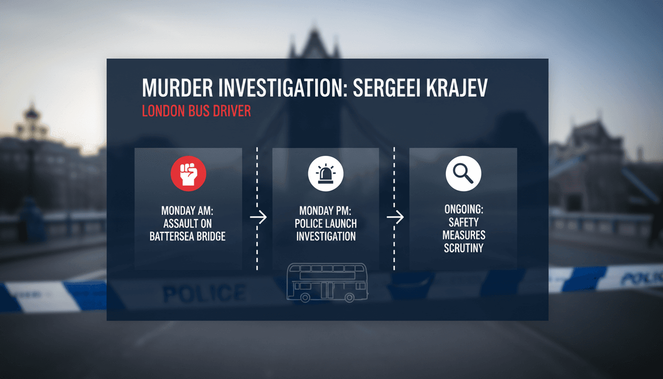Murder investigation launched following death of London bus driver Sergei Krajev