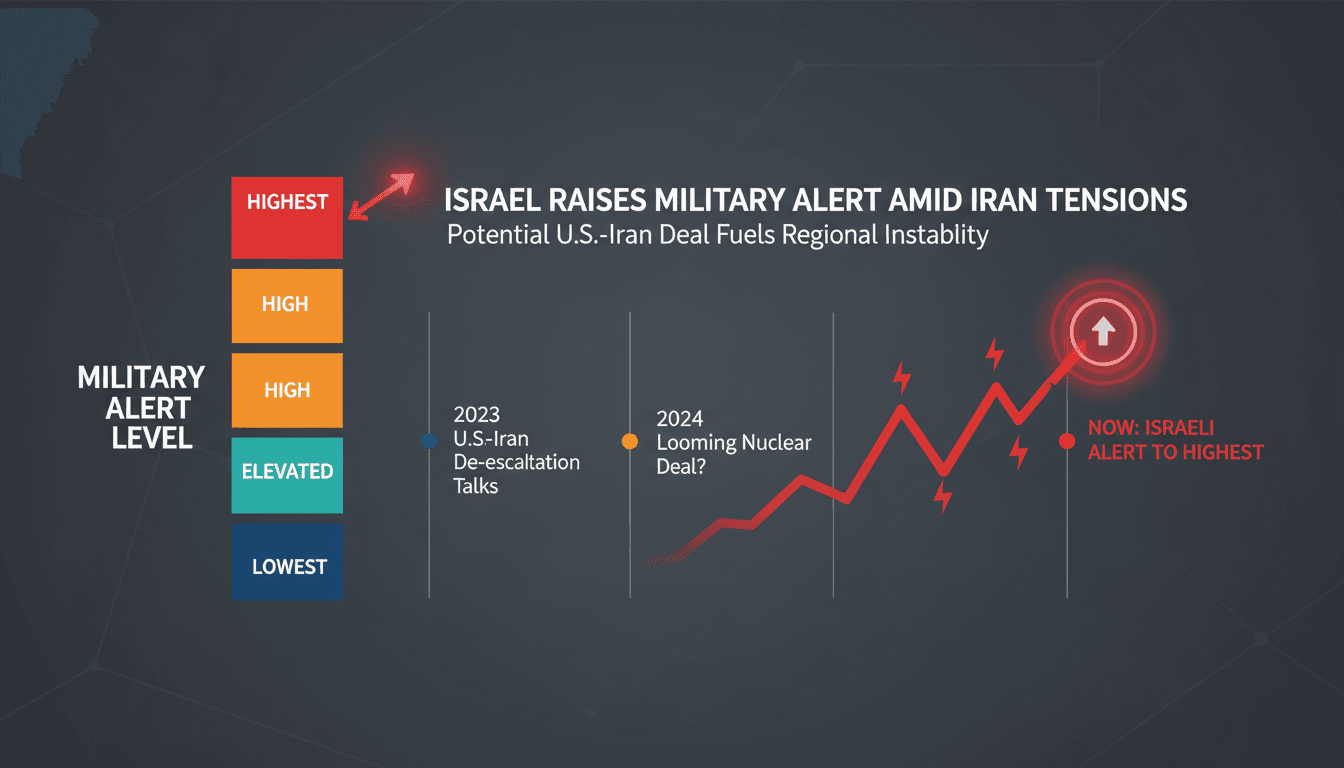 Israeli military forces on high alert amid rising tensions with Iran