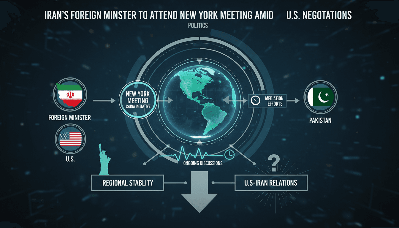 Iran's Foreign Minister attending a diplomatic meeting in New York