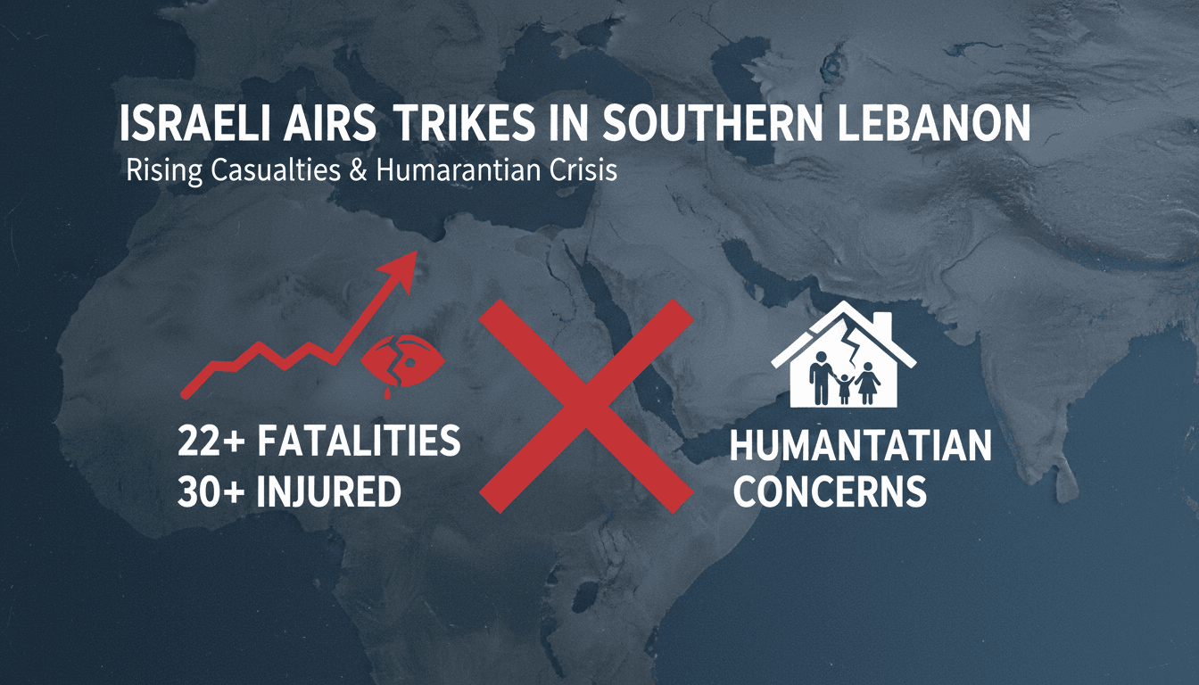 Israeli airstrikes in southern Lebanon causing humanitarian crisis