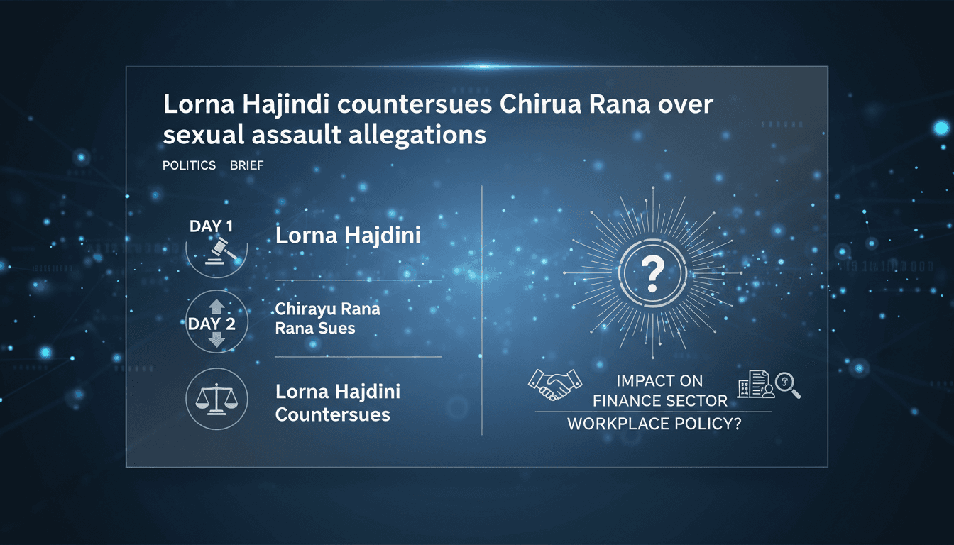 Lorna Hajdini countersues Chirayu Rana over sexual assault allegations