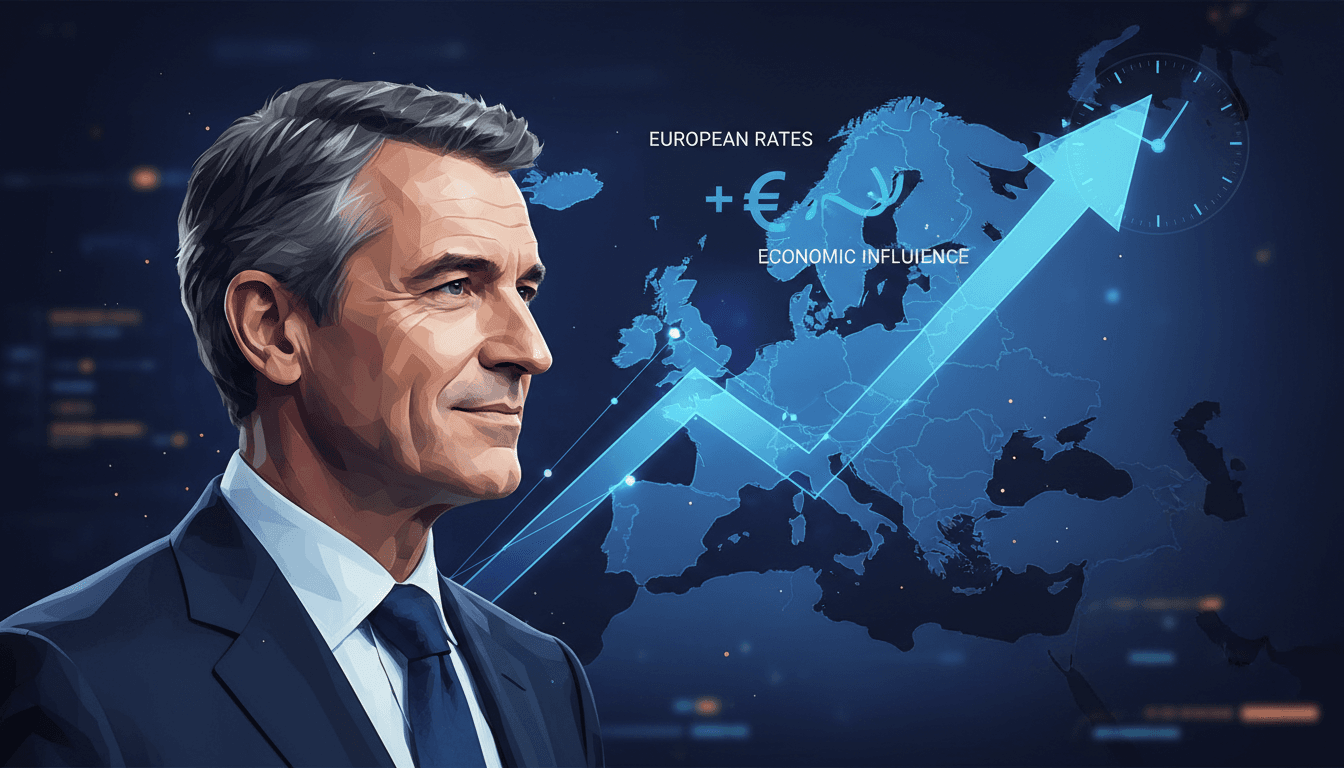 Emmanuel Moulin, newly appointed head of the Bank of France, during a press conference.